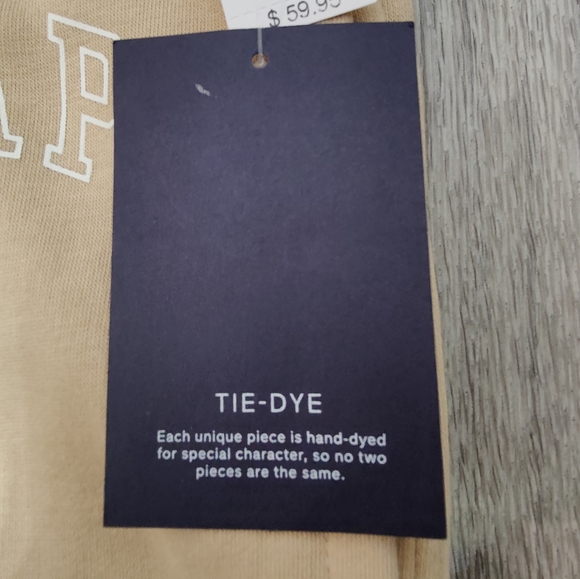 NWT GAP Logo Tie-dye Jogger Khaki/Sand - Picture 4 of 8